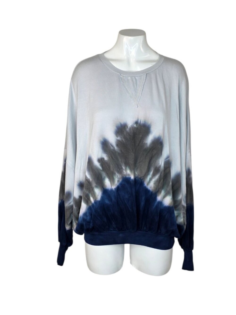 Revolve Young Fabulous & Broke Drop Shoulder Long Sleeve Shirt, Tie Dye, Small